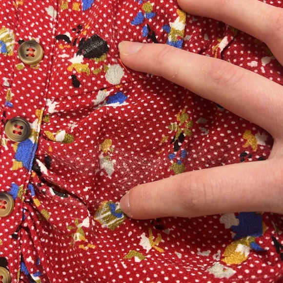 Free People XS red halter top. Worn only a couple times 5 years ago. - Picture 4 of 7